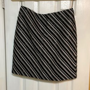 Beautiful black and cream beaded mini skirt size 2
